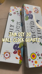BISA COD - JAM DIY GIANT 3D WALL CLOCK QUARTZ 80-130CM JAM TEMPEL DEKORASI DINDING BESAR JUMBO
