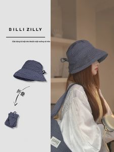 BILLI ZILLY | Summer Sweet Navy Check Bucket Hat