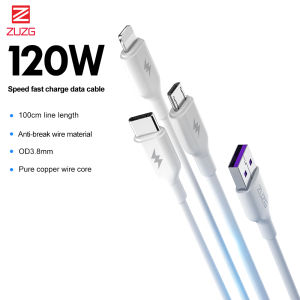 Zuzg Loại C dây sạc Chiều dài tiêu chuẩn Sạc đồng bộ dữ liệu cáp sạc USB C Cho Samsung S10 Cộng Với A80 Lưu Ý 20 IPh 15 Pro Cộng Với Max LG Moto Vv Trắng PVC