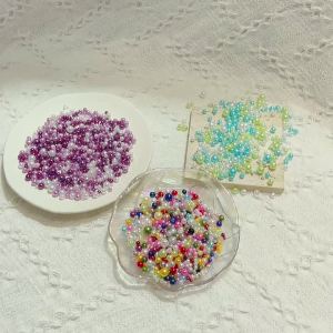 3-8mm Colorful Pearl Decorative Beads Loose Spacer Beads For Needlework Jewelry Beads Making Bracelet Necklace Earring