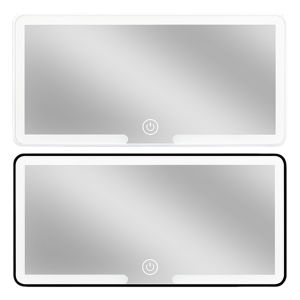 VODOOL Car Vanity Mirror Rechargeable HD Car LED Makeup Mirror Three Gear Adjustment Car Interior Female Cosmetic Makeup Mirror