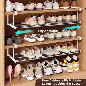 TENGYAGAO | Adjustable Shoe Rack Organizer Space-saving Entryway