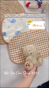 Gối Phẳng Lót Đầu 10 Lớp Xô Muslin Mềm Thấm Hút Mồ Hôi Cho Bé Sơ Sinh