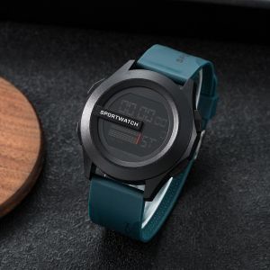 New 2024 Fashionable British Style Mens Large Dial Sports Watch Outdoor Exploration Decorative Electric Meter Digital Display