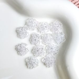 20 CHIẾC Hoa Dâm Bụt Nhựa 3D Trong Suốt Dạng Thạch Trang Trí Nail Nghệ Thuật Phát Sáng Hoa Nhiều Màu Trộn Hỗn Hợp Làm Móng Tay Tự Làm Phụ Kiện Acrylic