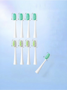 Soft Bristle Electric Toothbrush Head Compatible with Philips Small Flock Brush HX2421/2451/2431/2471 Replacement Head Deep Cleaning