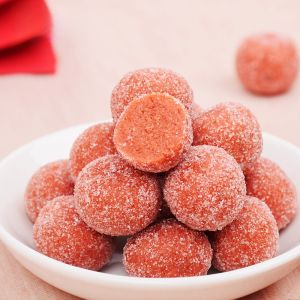  Beijing Specialty Hawthorn Snow Ball Snack Leisure Candy Jar Packaged 368g Hawthorn Ball Confectionery from China