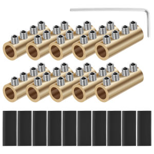 10Pcs Wire Connector Nut Kit 80A 6AWG Copper Splicing Wiring Connector Waterproof Circuit Wire Connecting Terminal