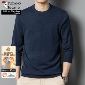 TUCANO | Round Neck Pure Color Knit Wool Sweater