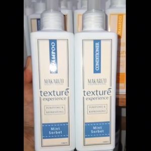 Makarizo Paket Professional Texture Experience Shampo + Conditioner Mint Sorbet 250ml