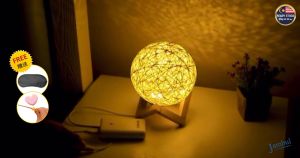 Sepak Takraw LED Night Light Table Lamp Desk Lamp Bedroom Study Lampu Bilik Tidur Led Lampu Katil Lampu Meja LED