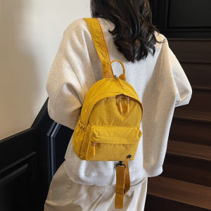 New 2025 Double Shoulder Backpack Casual High School And College Student Small Bookbag Korean Style Backpack Water Resistant