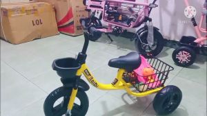 [FREESHIP] Xe đạp cho bé xe đạp 3 bánh kèm giỏ đồ lớn phía sau cho bé kiểu mới