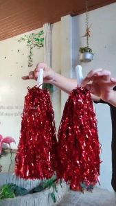 เลือกสีด้านใน (1 คู่มี 2 อัน) สีเงา พู่ฟอยล์ พู่เชียร์กีฬา พู่เชียร์ลีดเดอร์ พู่เชียร์ ปอมปอมเชียร์ กีฬาสี กองเชียร์ ภาคสนาม m24