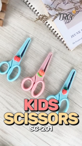 TRG Gunting Anak Kecil SC-201 - Kids Friendly Safety Scissors Bahan Plastik Aman Tumpul TRG