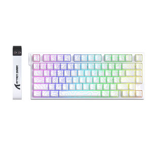 ATTACK SHARK | ATTACK SHARK R82 HE Wired Magnetic Keyboard with 0.005mm RT AccuracyRGB 8KHzSupport RT/Snap Tap/DKS/MT/TGL
