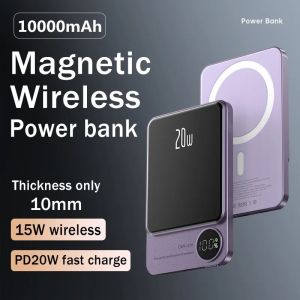 10000mAh Portable Powerbank Type C Fast Charger Wireless Power Bank Magnetic For iPhone 15Pro 20W Fast Charging Battery Pack Compatible with Magsafe
