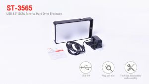 กล่องใส่ฮาร์ดดิส 3.5 Inch คุณสมบัติของ OKER ST-3565 Box HDD แท้ 100% คุณสมบัติ สำหรับ HDD Case SATA To USB 3.0 และกล่องขนาดเหล่า