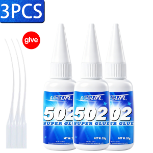 LOOLIFL 502 Super Glue Instant Adhesive Quick Dry Curing Extra Strong For Metal Plastic Wood Glass DIY Ceramic Home Repair Tools
