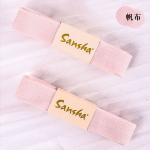 ของแท้ Sansha รองเท้าเต้นรําบัลเล่ต์ LACE-Up ผ้าใบและซาตินริบบิ้นสําหรับ Pointed Toe Dance รองเท้าอุปกรณ์เสริม