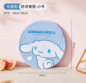 Tatakan Piring Gelas Sanrio Import / Tatakan Gelas Hello Kitty /Tatakan Gelas Melody / Alas Piring Cinnamoroll