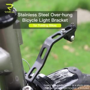 RRSKIT For Brompton/Dahon Folding Bicycle Headlight Mounting Bracket With Gopro Action Camera Base Fixing Bike Light Bracket