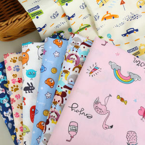 ใหม่ ผ้าฝ้าย ลายสก็อต ลายดอก เด็ก < Ne2> เนอสเซอรี่ผ้าปูที่นอนตุ๊กตาเสื้อผ้าผ้าตกแต่งบ้านงานฝีมือ Diy วัสดุ