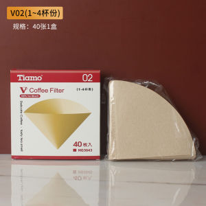 Taiwan Tiamov01 V02 Hand Made Coffee Filter Paper Non-Bleached V Shaped-Type Filter Cup Cone Drip Filter Paper Hg3042
