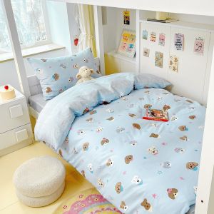 Nanjiren | Cartoon Dog Pattern Cotton Bedding Set 1.5m