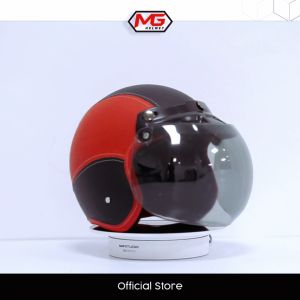 HELM ANAK RETRO BOGO PREMIUM 2 3 4 5 6 TAHUN POLOS FULL KULIT FREE VISOR KACA FLAT DATAR SNI LAKI LAKI PEREMPUAN BERANEKA WARNA