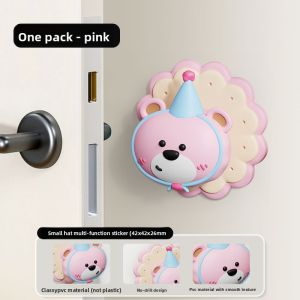 RUIDEDAN | Silent Anti-Collision Doorstop Cute Multi-Function Door Handle Sticker