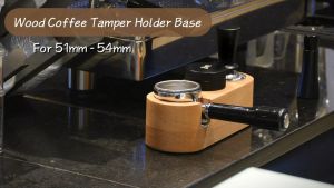 Tamping mat kopi wood tamper holder coffee espresso press holder Dudukan Kayu Tamper Portafilter Distribution 51/58mm