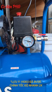 Máy nén khí GEMAS 2.0HP dung tích 30L model GMF-3015 (Không dầu) - Công nghệ Đức