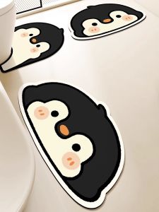 Đồ Dùng Phòng Tắm Hoạt Hình Chất Liệu Sét Thạch Anh Thấm Hút Chống Trượt Chống Trượt Bàn Chân Vệ Sinh Đồ Dùng Phòng Tắm Ba Món Nhanh Khô Chống Bụi