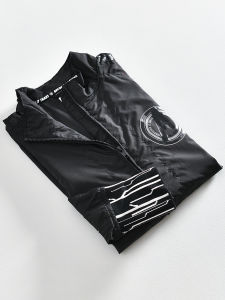 Mens Black Stand Collar Lightweight Casual Jacket Windproof Fashionable Autumn Outerwear Polyester Fiber Long Sleeve Zipper