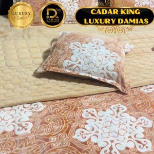 Cadar Baldu King LUXURY Set 6in1 Fluffy Velvet Hotel Gred Flannel Thick Thermal Bedding Sets Fleecy Warm Cozy DAMIAS