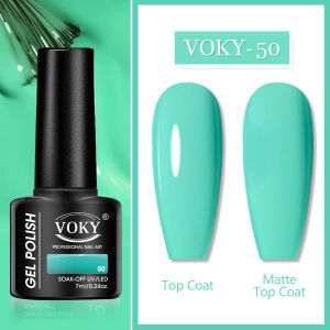 VOKY 7ml Peel-Off Gel Nail Polish - Long-Lasting Alcohol-Free Vibrant Colors for Stylish Women