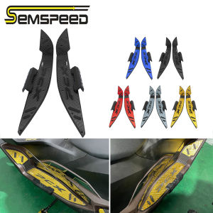 SEMSPEED CNC Front Footrest Footpegs Foot Rest Pegs Step For Honda PCX 160 125 PCX160 2021-2022 2023 2024