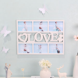 MOMIAN | Wall-mounted 6x7 Inch European Style Gift Photo Frame Set for Couples and Families