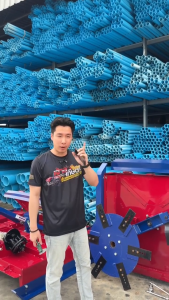 หางตัดหญ้าติดรถไถ รุ่น SUPER PREMIUM (3IN1) (เปิดท้ายได้) ตรา กระเบนทอง หางตัดหญ้าติดรถแทรคเตอร์ ขนาด 0.80เมตร - 2 เมตร