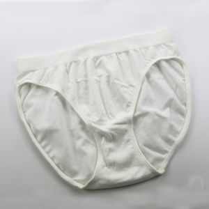 Womens Seamless High Slit Comfortable Breathable Underwear Soft Skin-friendly Mid-waist Triangle Panties Red Simple Design