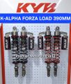 KYB Forza 300 350 K Alpha 390 mm โหลดเตี้ย โช้คแก๊ส แบรนด์ญี่ปุ่น ของแท้. 