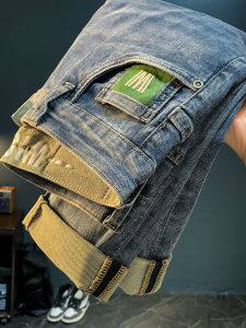 กางเกงยีนส์ทรงสลิมฟิตสำหรับผู้ชาย ทรงหลวม ทรงลำลอง ทรงฮาราจูกุ ทรงลำลอง ทรงฤดูหนาว ทรงลำลอง ทรงฤดูหนาว