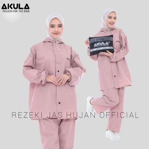 RAINCOAT JAS HUJAN PRIA/WANITA TERBAIK BY AKULA ANTI REMBES BAHAN PVC 025