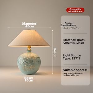 Chinese Vintage Ceramic Table Lamp
