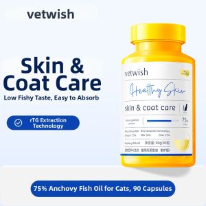 vetwish | Pet Fish Oil Beauty Hair & Skin Care Capsules
