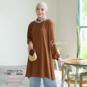 TUNIK BY GHAFFA MOTIF ATASAN BAHAN ADEM VISCOSE | CRINKLE KELLY