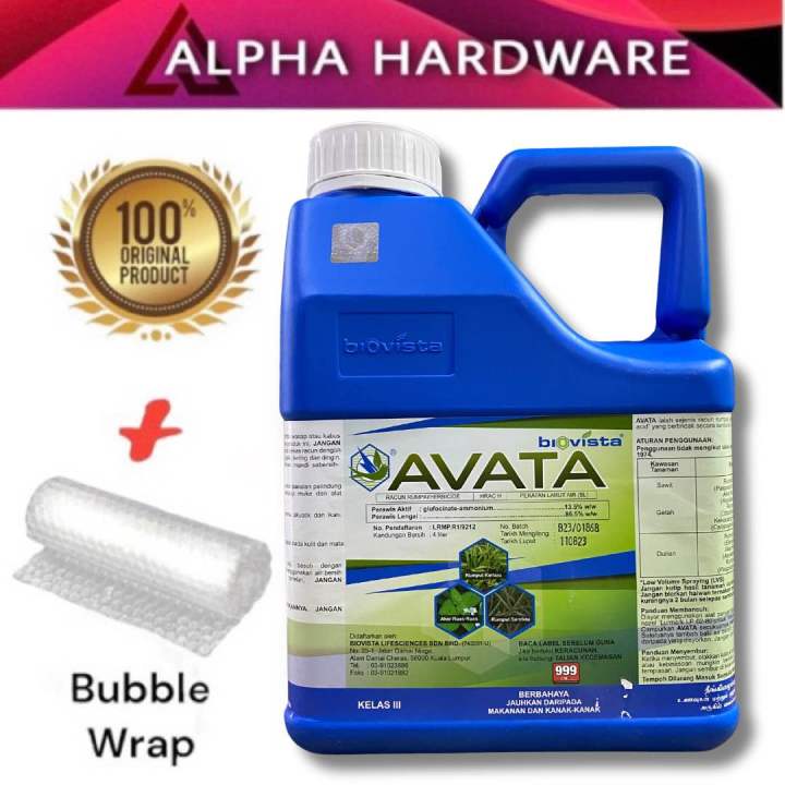 AVATA BIOVISTA 4L Racun Sentuh sama BASTA Racun Rumput Lalang Sambau ...