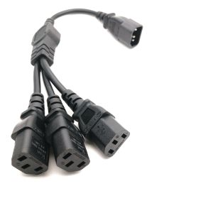 Bộ Chia Nguồn IEC 320 C14 Đực Sang 3XC13 Cái Kiểu Y 250V/10A Chất Lượng Cao Có Tiếp Địa Tiêu Chuẩn