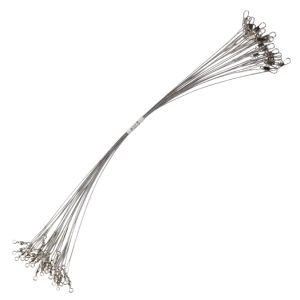 Meredith | MEREDITH Anti Bite Steel Fishing Line 15cm-30cm Steel Wire Leader With Swivel Fishing Accessory Lead Core Leash Fishing Wire